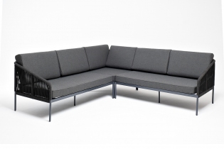 MR1001007 угловой модульный диван из роупа (веревки), цвет темно-серый